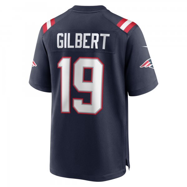 Men's New England Patriots Garrett Gilbert Nike Navy Home Game Player Jersey