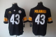 Nike Pittsburgh Steelers #43 Troy Polamalu Black Team Color With 80TH Patch Men's Stitched NFL Limited Jersey