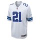 Men's Dallas Cowboys Ezekiel Elliott Nike White Team Game Jersey