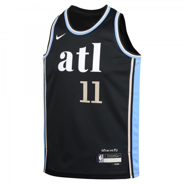 Youth Atlanta Hawks Trae Young Nike Black  Swingman Replica Jersey - City Edition