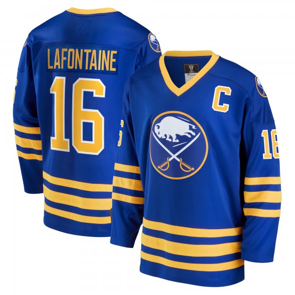 Men's Buffalo Sabres Pat LaFontaine Fanatics Royal Breakaway Retired Player Jersey