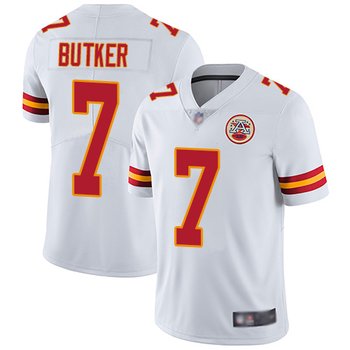 Kansas City Chiefs #7 Harrison Butker White Men's Stitched NFL Vapor Untouchable Limited Jersey