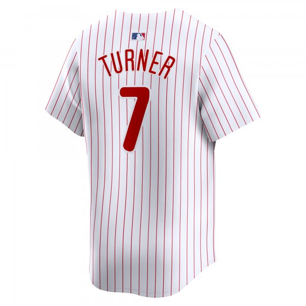 Youth Philadelphia Phillies Trea Turner Nike White Home Limited Player Jersey