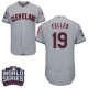 Cleveland Indians #19 Bob Feller Grey Flexbase Collection 2016 World Series Bound Stitched MLB Jersey