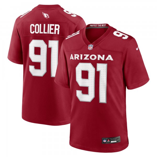 Men's Arizona Cardinals L.J. Collier Nike Cardinal Game Player Jersey