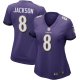 Women's Baltimore Ravens Lamar Jackson Nike Purple Game Player Jersey