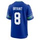 Men's Seattle Seahawks Coby Bryant Nike Royal Throwback Player Game Jersey