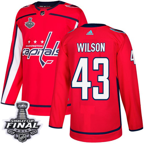 Adidas Washington Capitals #43 Tom Wilson Red Home 2018 Stanley Cup Final Stitched NHL Jersey