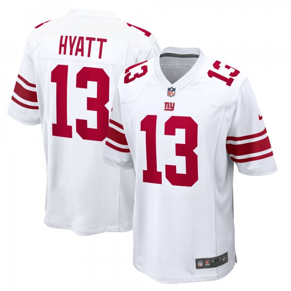 Men's New York Giants Jalin Hyatt Nike  White  Game Jersey