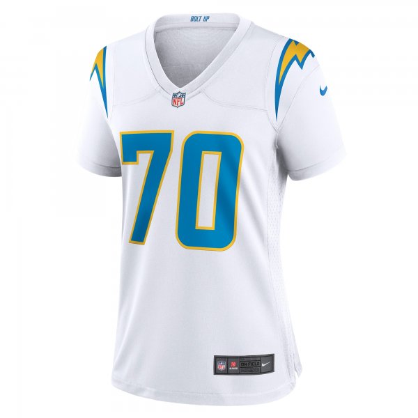 Women's Los Angeles Chargers Rashawn Slater Nike White Game Jersey