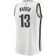 Men's Brooklyn Nets James Harden Fanatics White Fast Break Replica Jersey - Association Edition