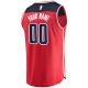 Men's Washington Wizards Fanatics Red Fast Break Custom Replica Jersey - Icon Edition