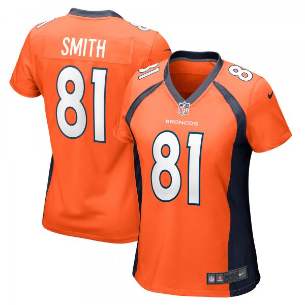 Women's Denver Broncos Tre'Quan Smith Nike  Orange  Game Jersey