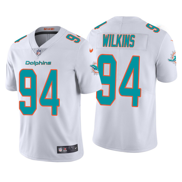 Men's Miami Dolphins #94 Christian Wilkins White NFL Draft Vapor Limited Jersey