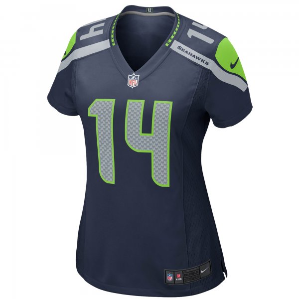 Women's Seattle Seahawks DK Metcalf Nike College Navy Game Player Jersey