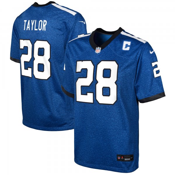 Youth Indianapolis Colts Jonathan Taylor Nike Blue Game Jersey