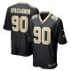 Men's New Orleans Saints Tanoh Kpassagnon Nike Black Game Jersey