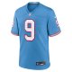 Men's Tennessee Titans Steve McNair Nike Light Blue Oilers Throwback Retired Player Game Jersey