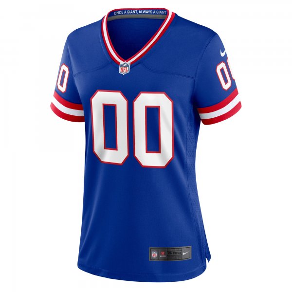 Women's New York Giants Nike Royal Classic Custom Game Jersey