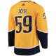 Men's Nashville Predators Roman Josi adidas Gold Home Primegreen Player Jersey