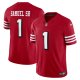 Men's San Francisco 49ers #1 Deebo Samuel Sr Nike Scarlet Alternate Vapor F.U.S.E. Limited Jersey