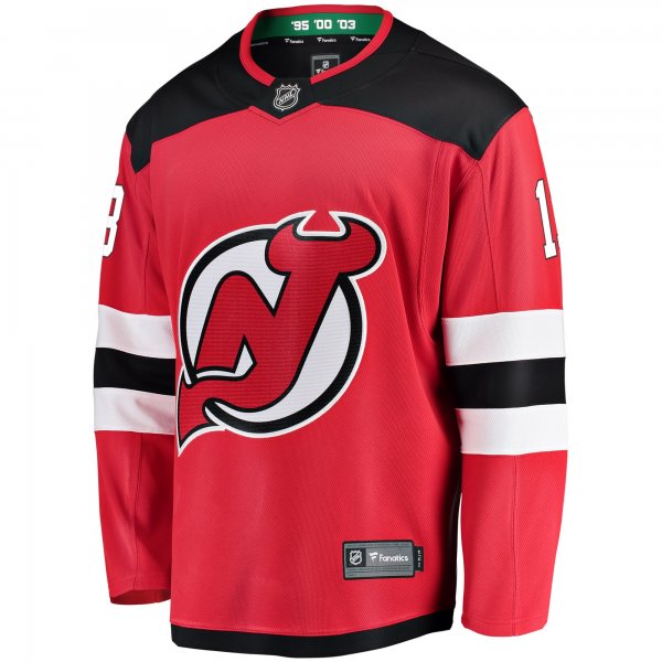 Youth New Jersey Devils Nico Hischier Fanatics Red Home Breakaway Player Jersey