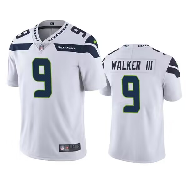 Men's Seattle Seahawks #9 Kenneth Walker III White Vapor Untouchable Limited Stitched NFL Jersey