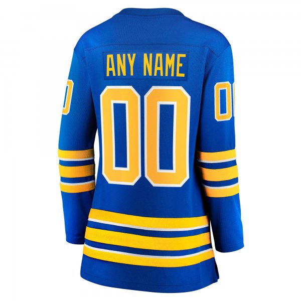 Women's Buffalo Sabres Fanatics Royal Home Breakaway Custom Jersey