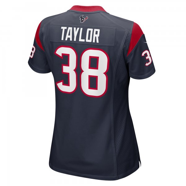 Women's Houston Texans J.J. Taylor Nike  Navy Team Game Jersey