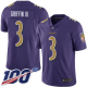 Men's Limited Purple NFL Baltimore Ravens #3 Robert Griffin III 100th Season Rush Vapor Untouchable Jersey