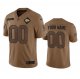 Men's Kansas City Chiefs Active Player Custom 2023 Brown Salute To Service Limited Football Stitched Jersey