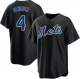 Men's New York Mets #4 Francisco Alvarez Cool Base Black Jersey