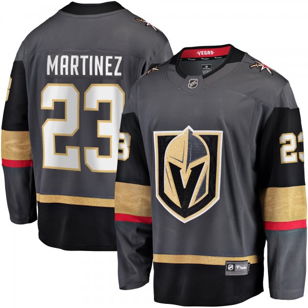 Men's Vegas Golden Knights Alec Martinez Fanatics Gray Breakaway Alternate Player Jersey