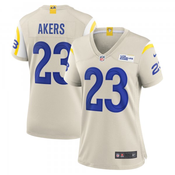 Women's Los Angeles Rams Cam Akers Nike Bone Game Jersey