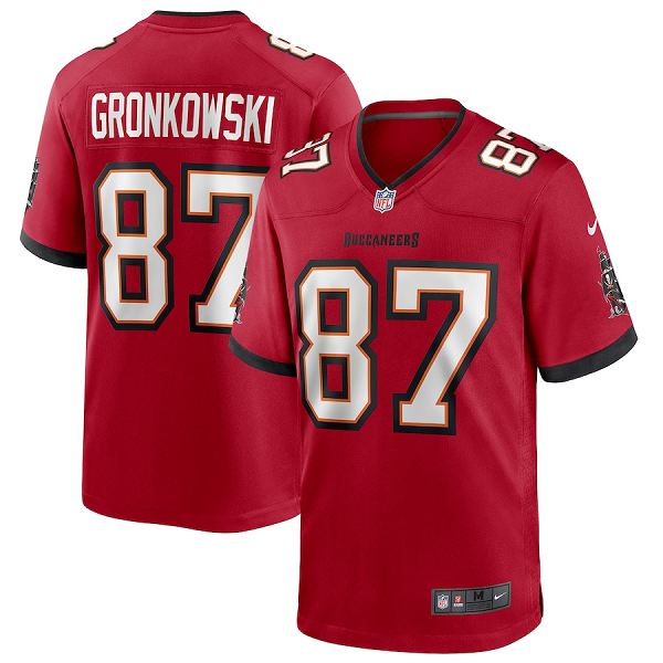 Men's Nike Tampa Bay Buccaneers #87 Rob Gronkowski Red Vapor Limited Jersey