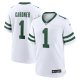 Men's New York Jets #1 Ahmad Sauce Gardner Nike Legacy White Limited Jersey