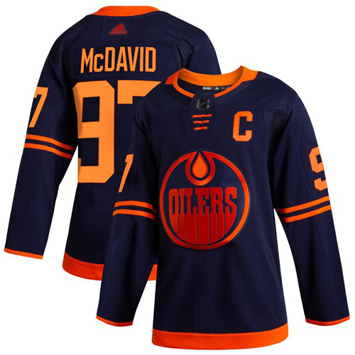 Edmonton Oilers #97 Connor McDavid Navy Alternate Stitched NHL Jersey