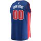 Youth Detroit Pistons Fanatics Blue Fast Break Custom Replica Jersey - Icon Edition