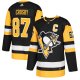 Men's Pittsburgh Penguins Sidney Crosby adidas Captain Patch Black Player Jersey