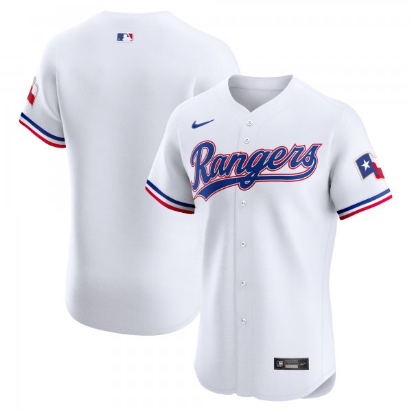 Men's Texas Rangers Nike White Home Elite Jersey