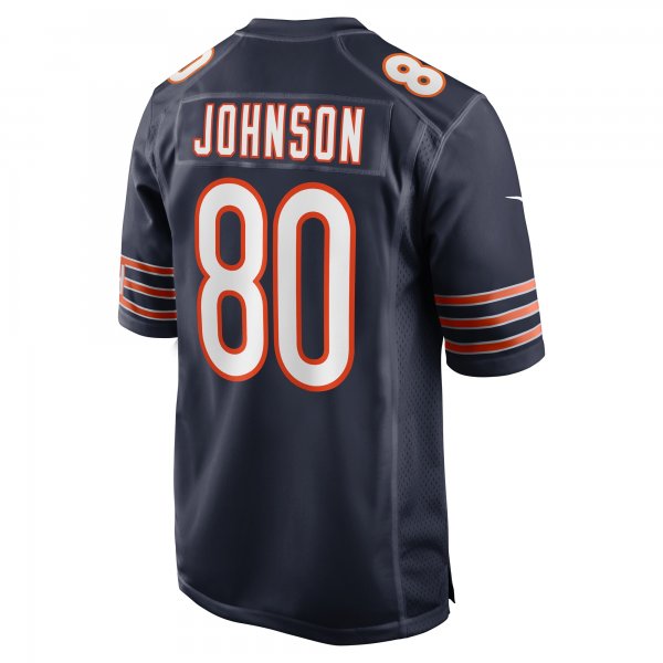 Men's Chicago Bears Collin Johnson Nike  Navy  Game Jersey