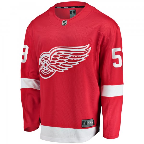 Men's Detroit Red Wings Moritz Seider Fanatics Red Home Breakaway Player Jersey