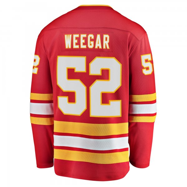 Men's Calgary Flames MacKenzie Weegar Fanatics Red Home Breakaway Player Jersey