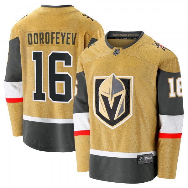 Men's Vegas Golden Knights Pavel Dorofeyev Fanatics Gold  Premier Breakaway Player Jersey