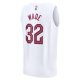 Men's Cleveland Cavaliers Dean Wade Fanatics White Fast Break Replica Player Jersey - Association Edition