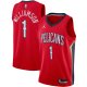 Men's New Orleans Pelicans Zion Williamson Jordan Brand Red 2020/21 Swingman Jersey - Statement Edition