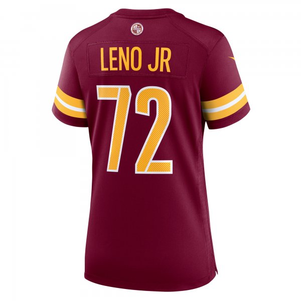 Women's Washington Commanders Charles Leno Jr. Nike Burgundy Home Game Player Jersey