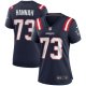 Women's New England Patriots John Hannah Nike Navy Game Retired Player Jersey