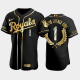 Men's Kansas City Royals Martin Luther King Special Golden Edition MLB Jersey - Black