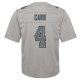 Youth Las Vegas Raiders Derek Carr Nike Gray Atmosphere Game Jersey